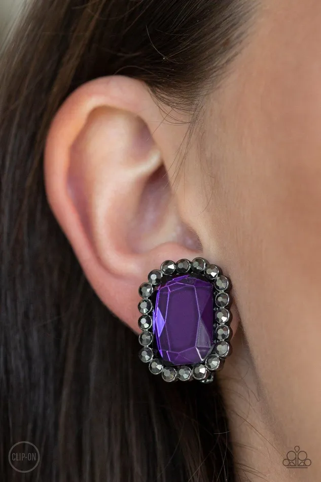 Earrings Paparazzi Accessories Glitter Enthusiast Purple Earrings Jewelry by Bretta Earrings Paparazzi Accessories Glitter Enthusiast Purple Earrings Jewelry by Bretta