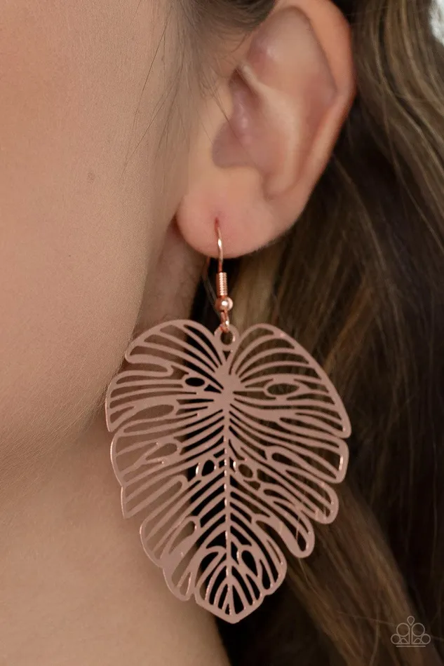 Earrings Paparazzi Accessories Palm Palmistry Copper Earrings Jewelry by Bretta Earrings Paparazzi Accessories Palm Palmistry Copper Earrings Jewelry by Bretta