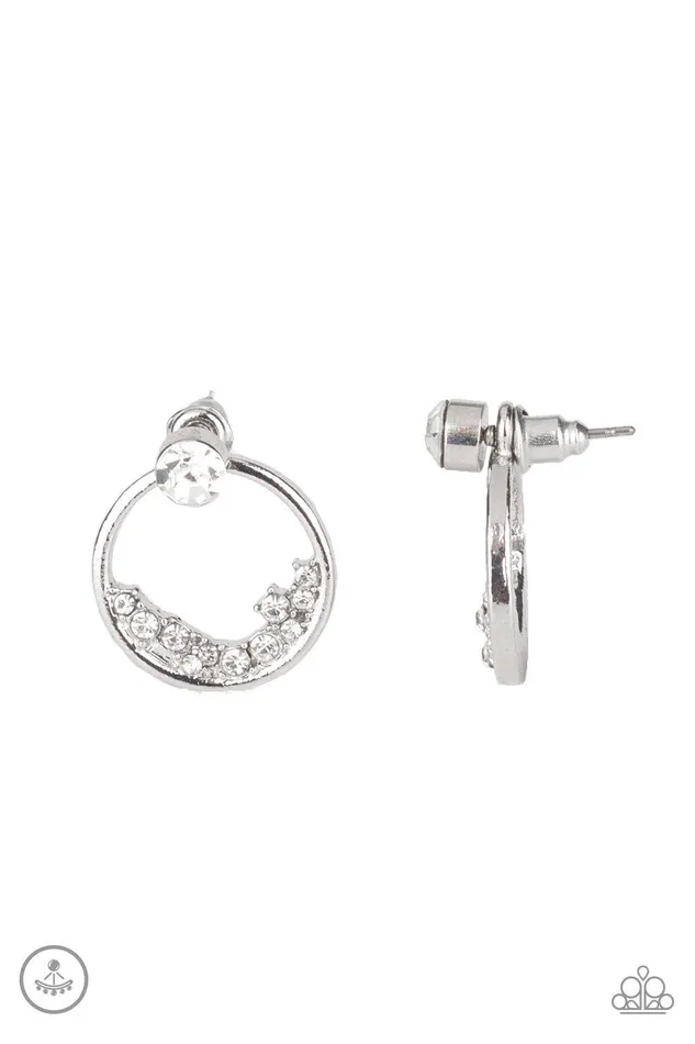 Earrings Paparazzi Accessories Rich Blitz White Earrings Jewelry by Bretta