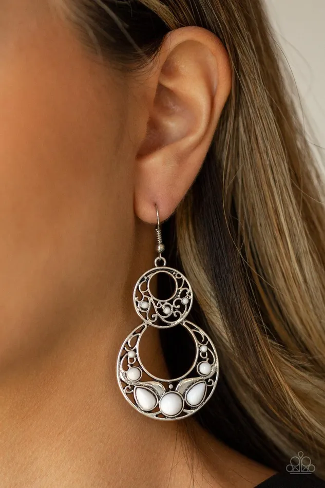 Earrings Paparazzi Accessories West Coast Whimsical White Earrings Jewelry By Bretta Earrings Paparazzi Accessories West Coast Whimsical White Earrings Jewelry By Bretta
