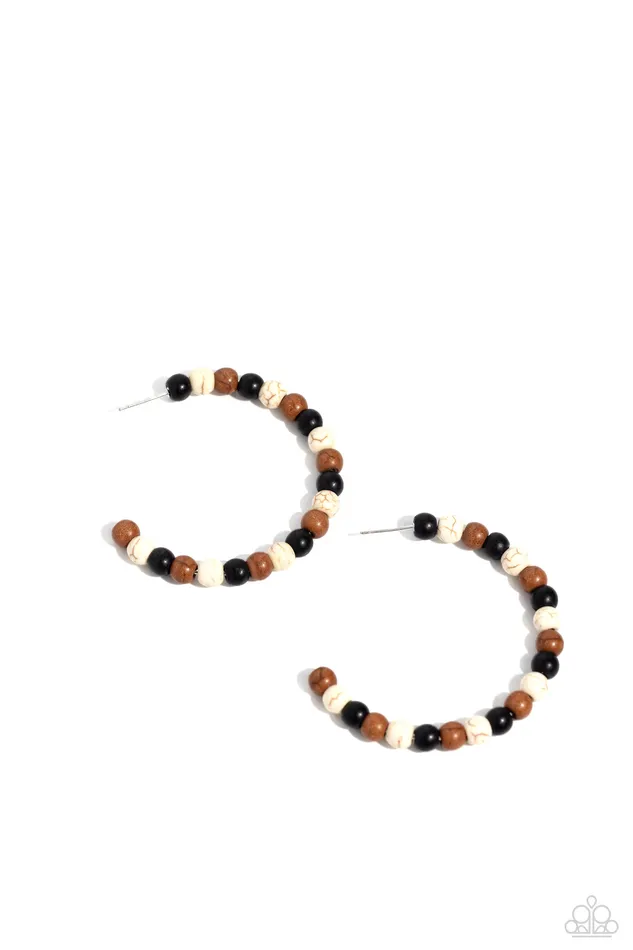Earrings Rural Retrograde Multi Hoop Earrings Jewelry by Bretta Paparazzi Accessories