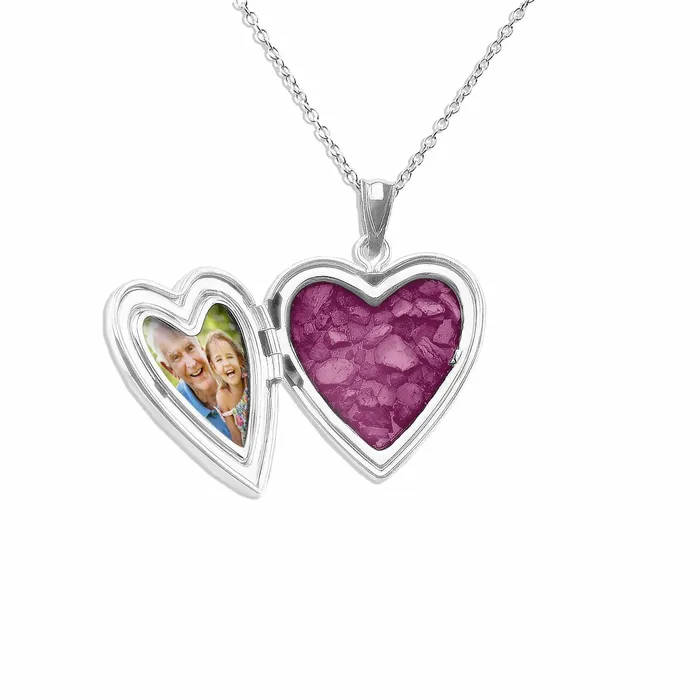 EverWith Necklaces EverWith Tree of Life Heart Shaped Sterling Silver Memorial Ashes Locket