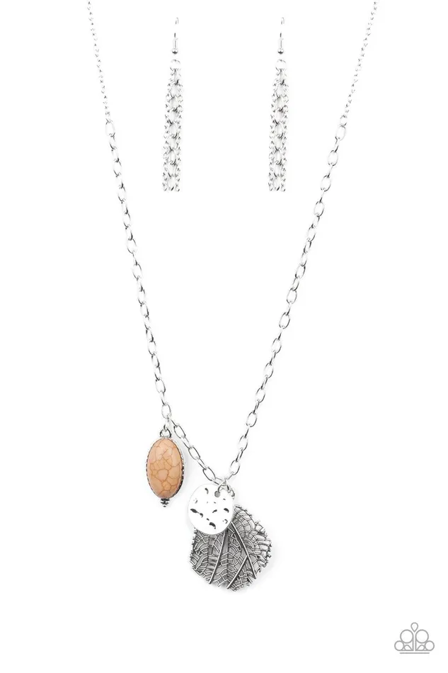 FreeSpirited Forager Brown Necklace Jewelry by Bretta Paparazzi Accessories Necklaces