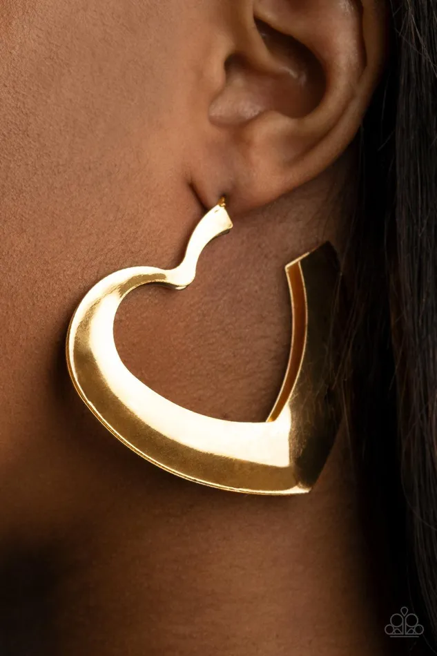 HeartRacing Radiance Gold Earrings Jewelry by Bretta Paparazzi Accessories Earrings HeartRacing Radiance Gold Earrings Jewelry by Bretta Paparazzi Accessories Earrings