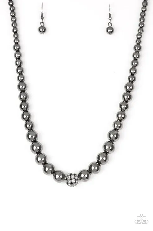 HighStakes FAME Black Necklace Jewelry by Bretta Paparazzi Accessories Necklaces