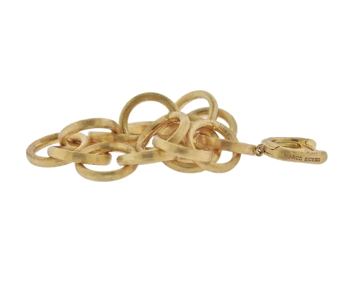 Marco Bicego Earrings Marco Bicego Jaipur Gold Circle Link Drop Earrings