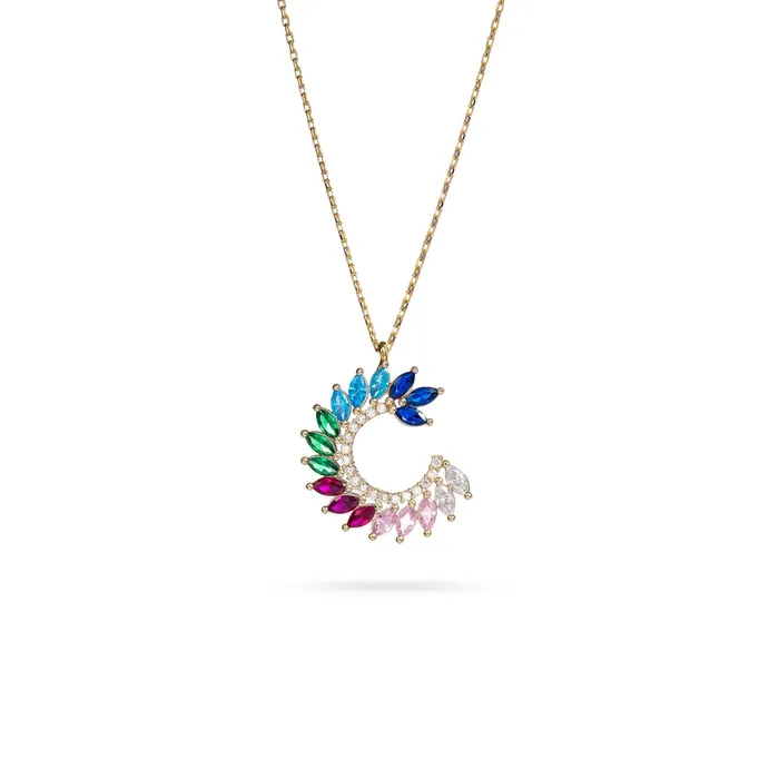 Necklace Senso Gold Colorful Crystals Senso Gold Necklaces