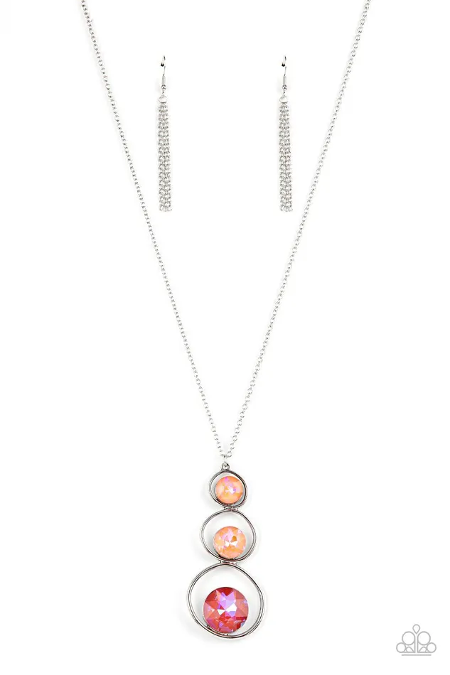 Necklaces Celestial Courtier Orange Necklace Jewelry by Bretta Paparazzi Accessories