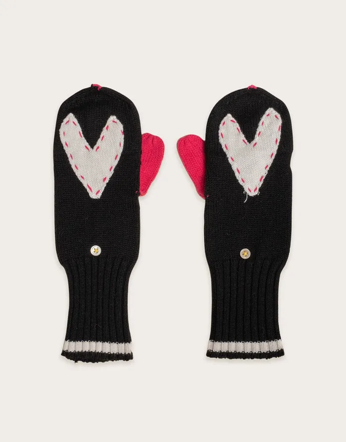 Necklaces Kerri Rosenthal kerri rosenthal heart mitten