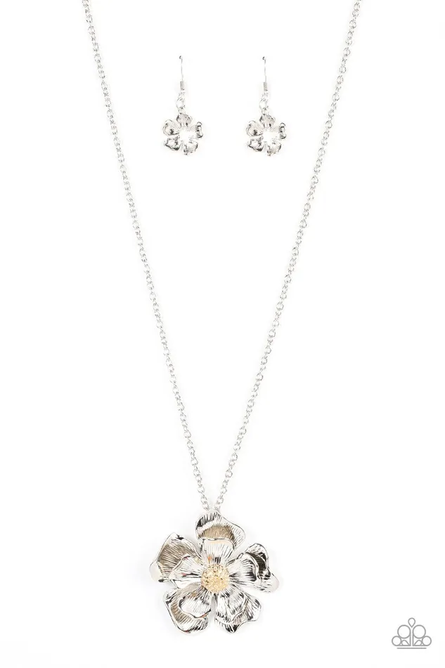 Necklaces Paparazzi Accessories Homegrown Glamour Silver Necklace Jewelry by Bretta
