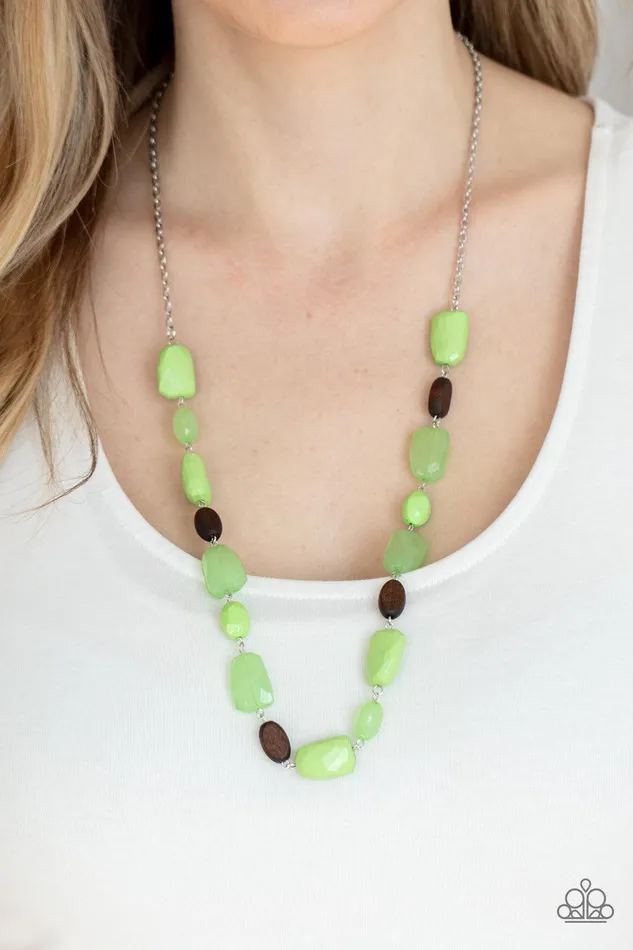 Necklaces Paparazzi Accessories Meadow Escape Green Necklace Jewelry by Bretta