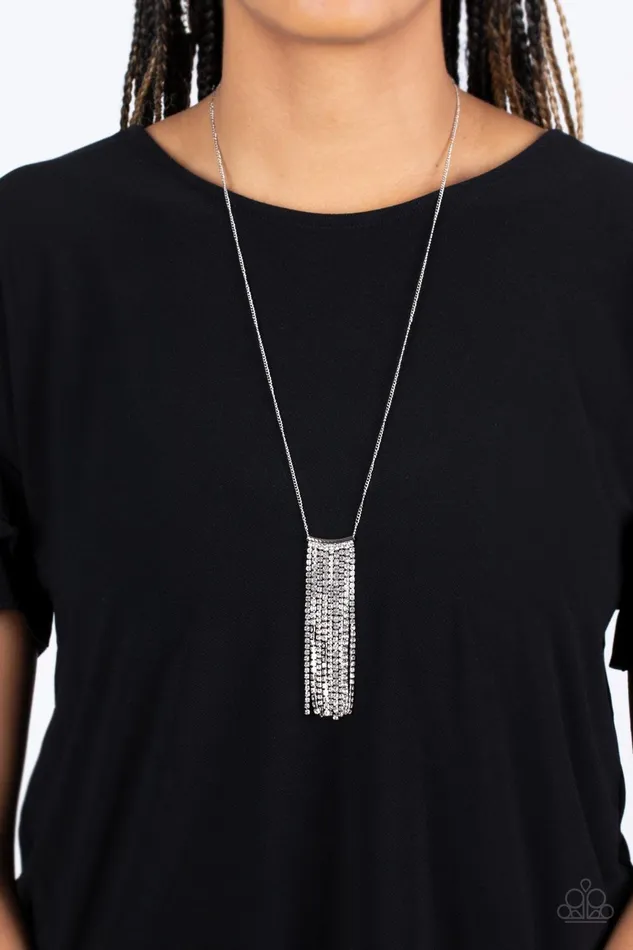 Necklaces Paparazzi Accessories Stellar Crescendo White Necklace Jewelry by Bretta Necklaces Paparazzi Accessories Stellar Crescendo White Necklace Jewelry by Bretta