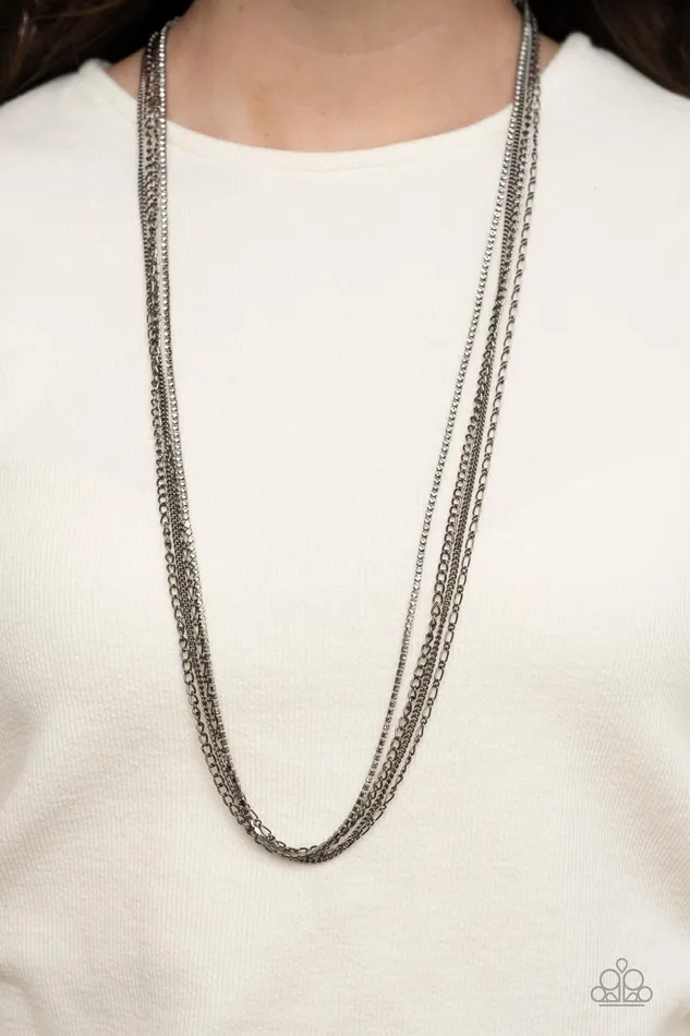 Necklaces Undauntingly Urban Black Necklace Jewelry by Bretta Paparazzi Accessories Necklaces Undauntingly Urban Black Necklace Jewelry by Bretta Paparazzi Accessories