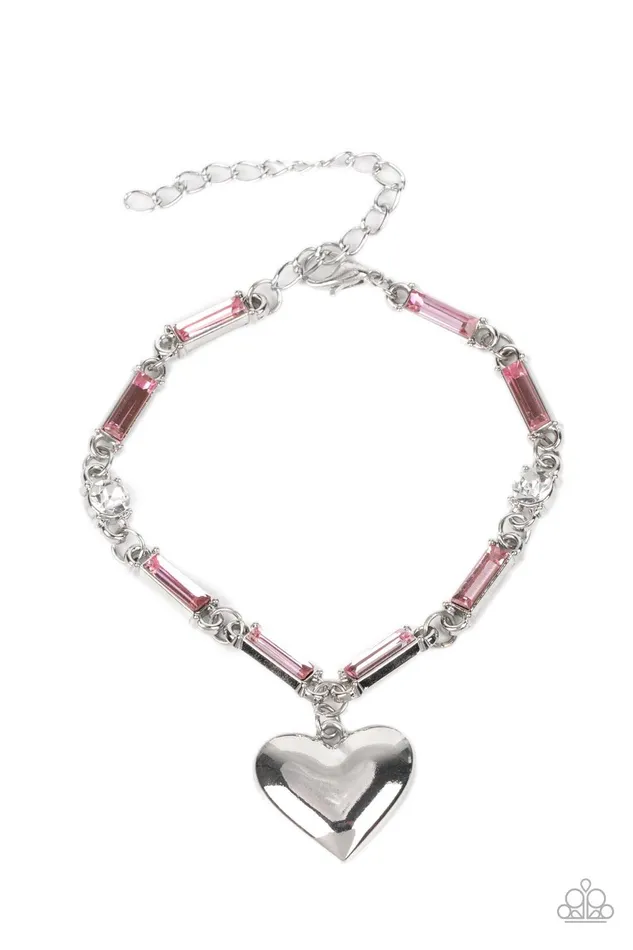 Paparazzi Accessories Bracelets Sweetheart Secrets Pink Bracelet Jewelry by Bretta