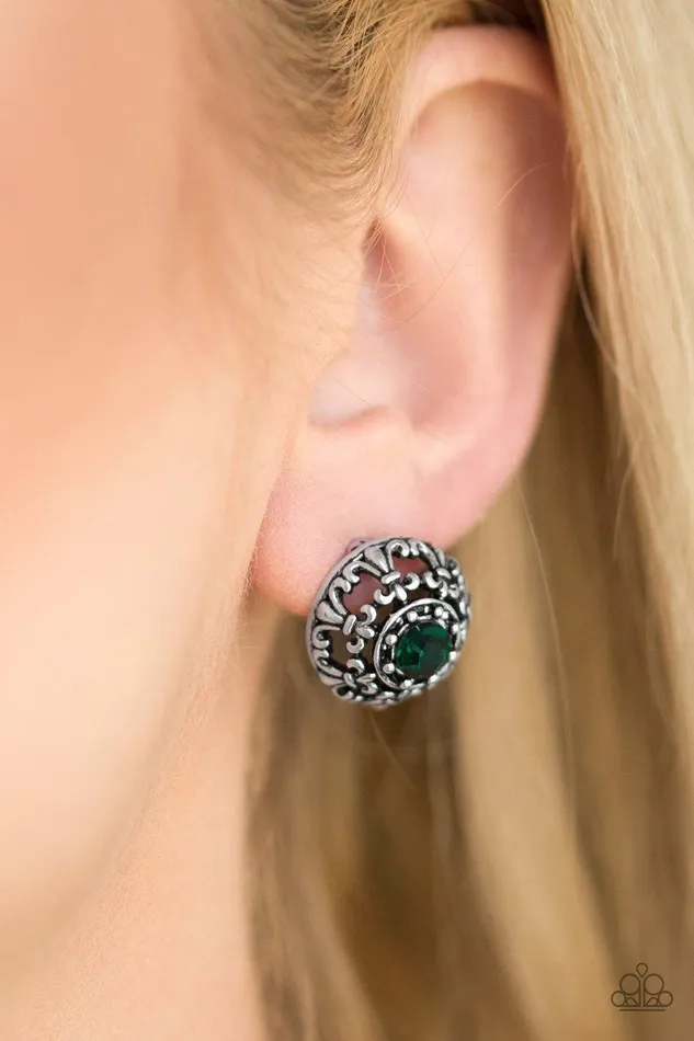 Paparazzi Accessories Courtly Courtliness Green Earrings Jewelry By Bretta Earrings Paparazzi Accessories Courtly Courtliness Green Earrings Jewelry By Bretta Earrings