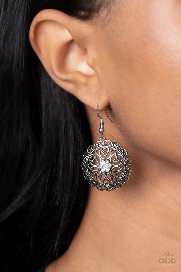 Paparazzi Accessories Earrings Flower Shop Sparkle White Earrings Jewelry by Bretta Paparazzi Accessories Earrings Flower Shop Sparkle White Earrings Jewelry by Bretta