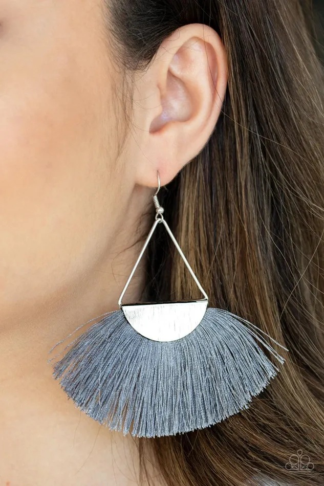 Paparazzi Accessories Earrings Modern Mayan Silver Earrings Jewelry by Bretta