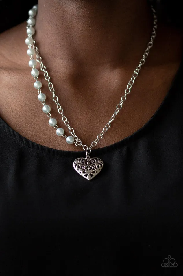 Paparazzi Accessories Necklaces Forever In My Heart Silver Necklace Jewelry by Bretta Paparazzi Accessories Necklaces Forever In My Heart Silver Necklace Jewelry by Bretta