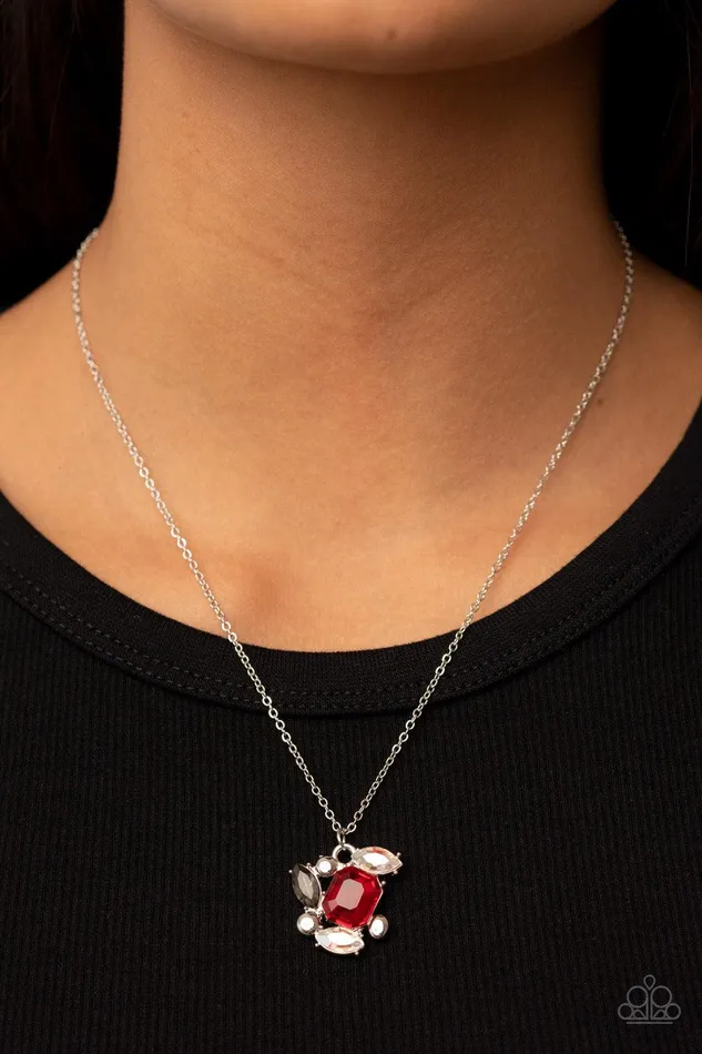 Paparazzi Accessories Necklaces Prismatic Projection Red Necklace Jewelry by Bretta Paparazzi Accessories Necklaces Prismatic Projection Red Necklace Jewelry by Bretta