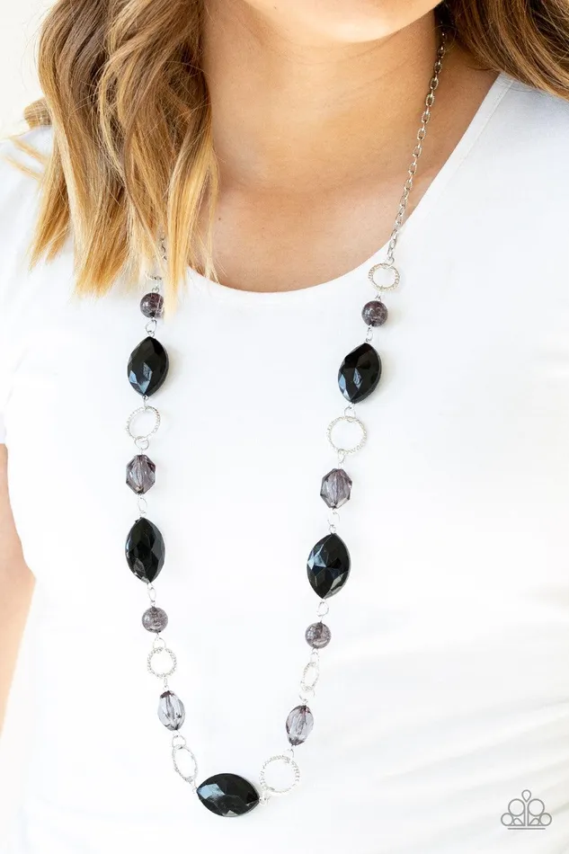 Paparazzi Accessories Necklaces Shimmer Simmer Black Necklace Jewelry by Bretta