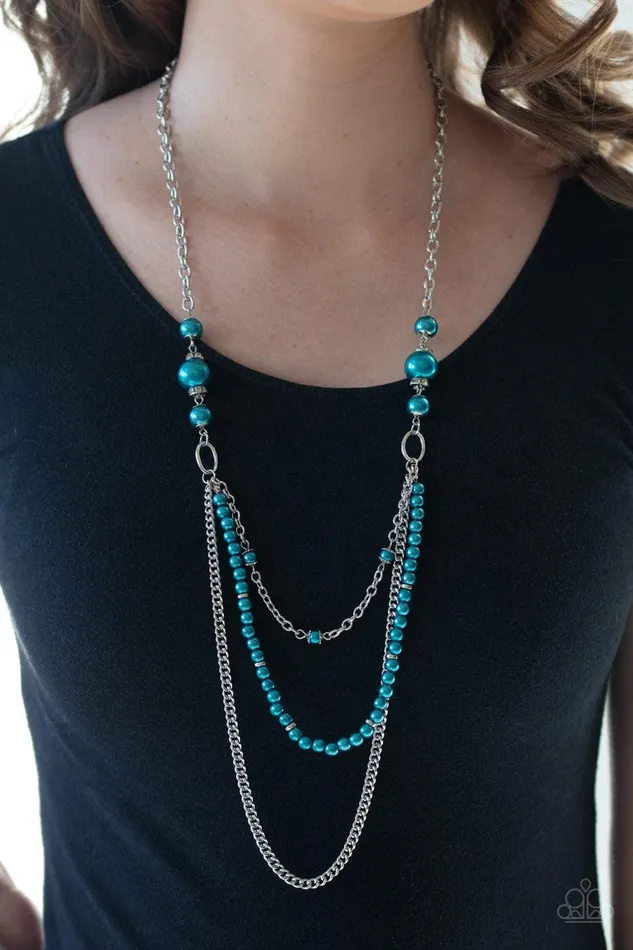 Paparazzi Accessories Necklaces Very Vintage Blue Necklace Jewelry by Bretta
