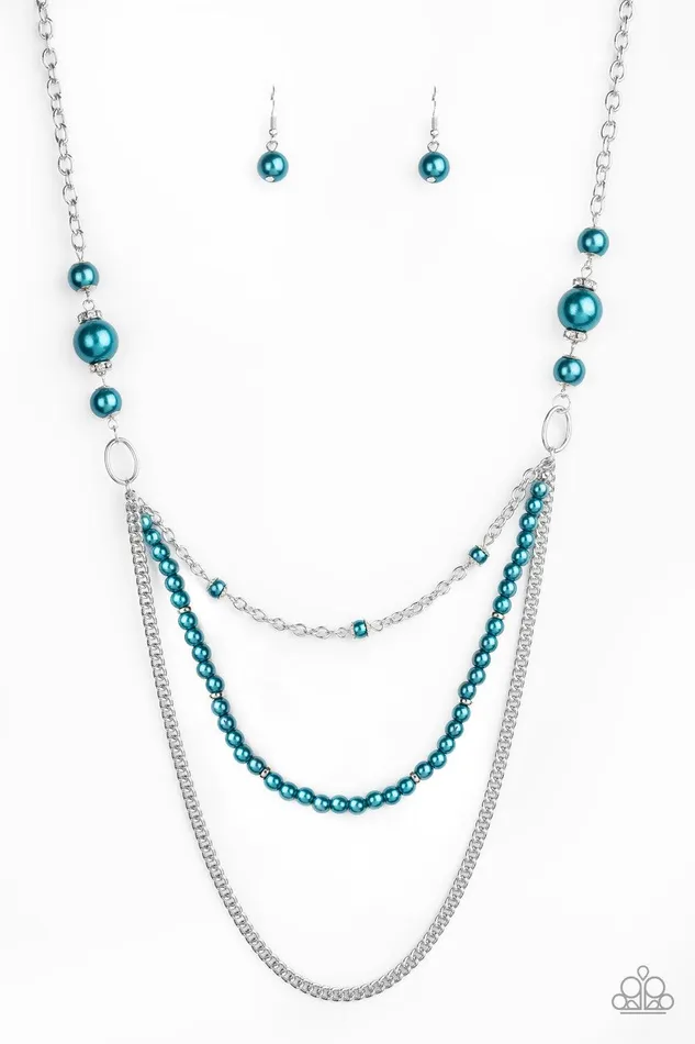 Paparazzi Accessories Necklaces Very Vintage Blue Necklace Jewelry by Bretta