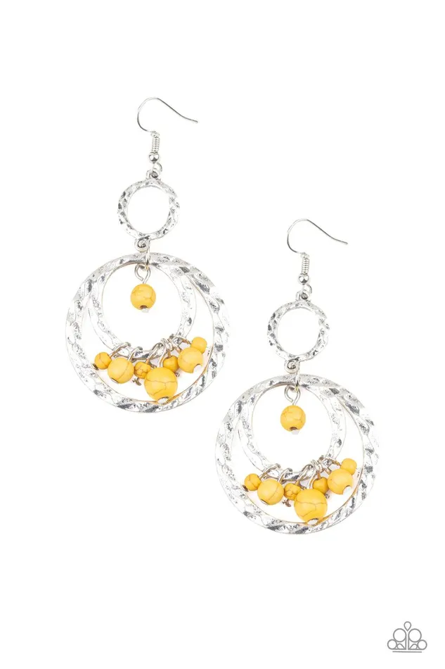 Rio Rustic Yellow Earrings Jewelry By Bretta Paparazzi Accessories Earrings