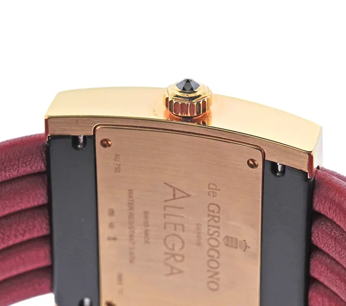 Watches De Grisogono De Grisogono Allegra Gold Ruby Pink Sapphire MOP Watch 3995 13