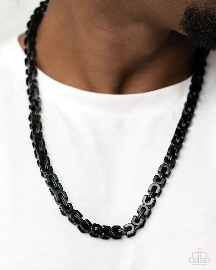 Welded Work Black Necklace Jewelry by Bretta Paparazzi Accessories Necklaces