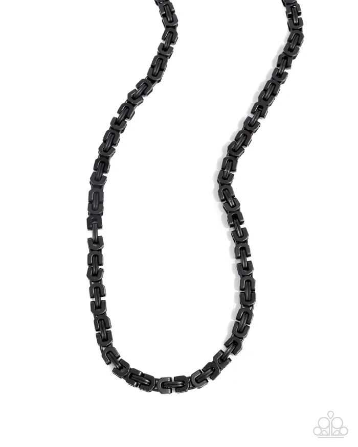 Welded Work Black Necklace Jewelry by Bretta Paparazzi Accessories Necklaces