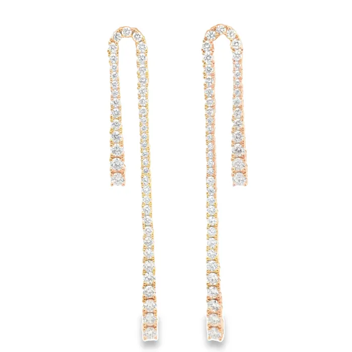 YaninaCo Jewelry Earrings Tennis Diamond Earrings