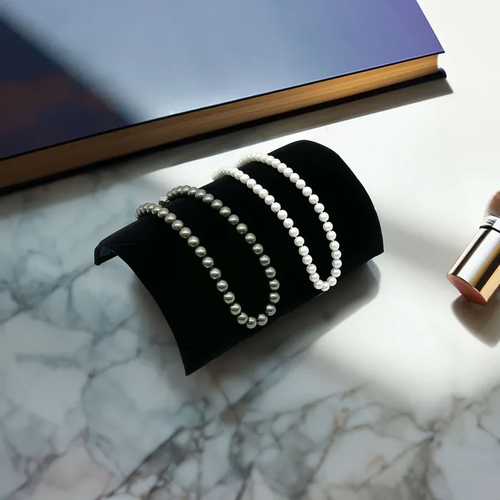 8 x 4 78 Half Moon Black Velvet BraceletWatch Display Ramp Hollow JPI Display Bracelets 8 x 4 78 Half Moon Black Velvet BraceletWatch Display Ramp Hollow JPI Display Bracelets