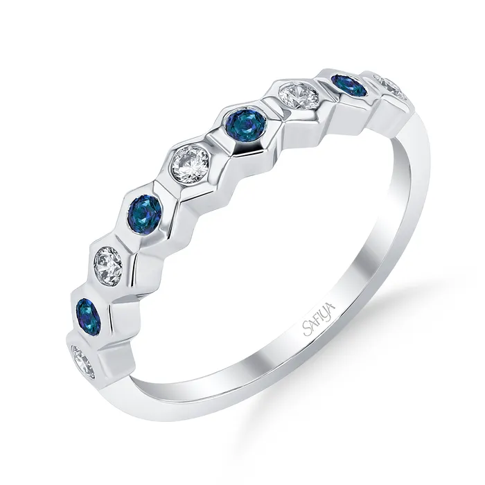 Be Desired 18K White Gold Natural Alexandrite Ring Safiya Jewels Rings