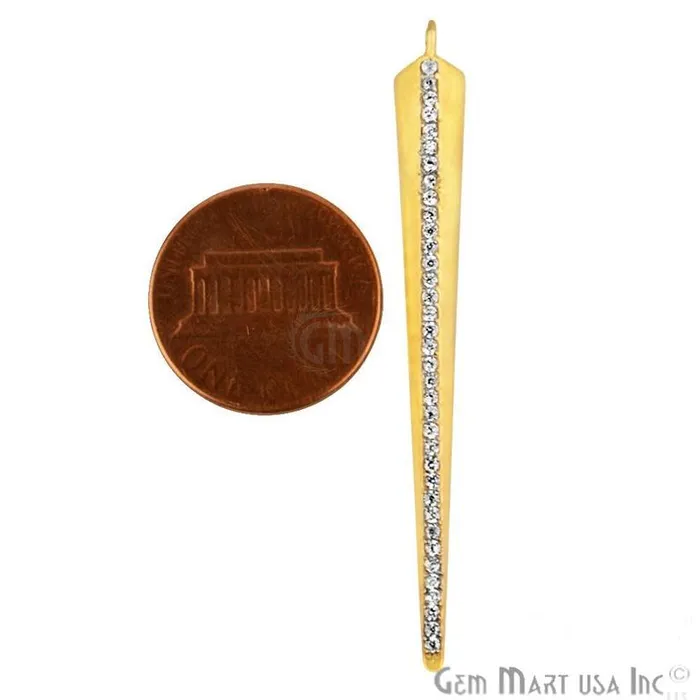 Bracelets Cubic Zircon Pave Spoke Shape Gold Vermeil Charm for Bracelet Pendants Necklace GemmartUSA Bracelets Cubic Zircon Pave Spoke Shape Gold Vermeil Charm for Bracelet Pendants Necklace GemmartUSA