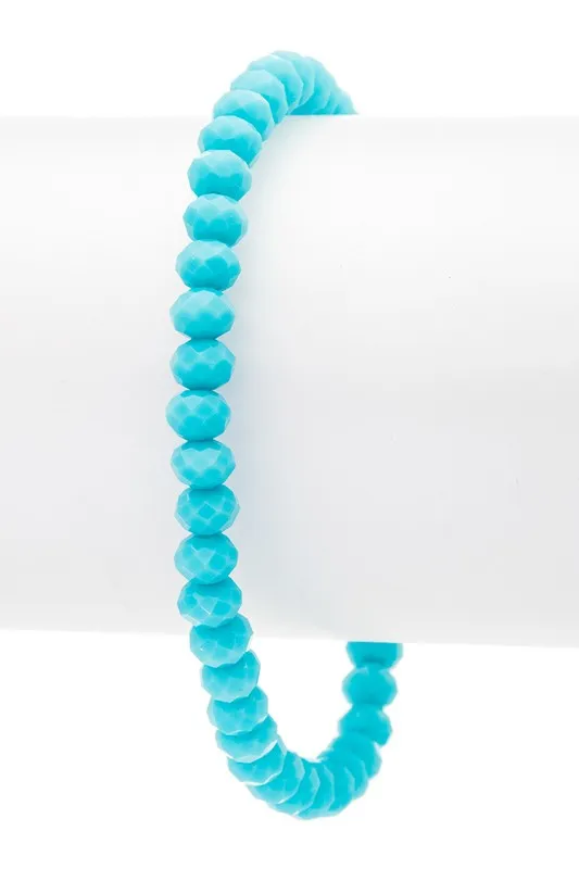 Bracelets LA Jewelry Plaza Initial C Turquoise Charm Stretch Bracelet Bracelets LA Jewelry Plaza Initial C Turquoise Charm Stretch Bracelet