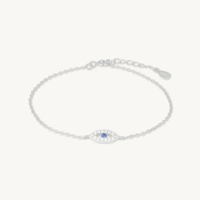 Bracelets Open Evil Eve Chain Bracelet Camile Stone