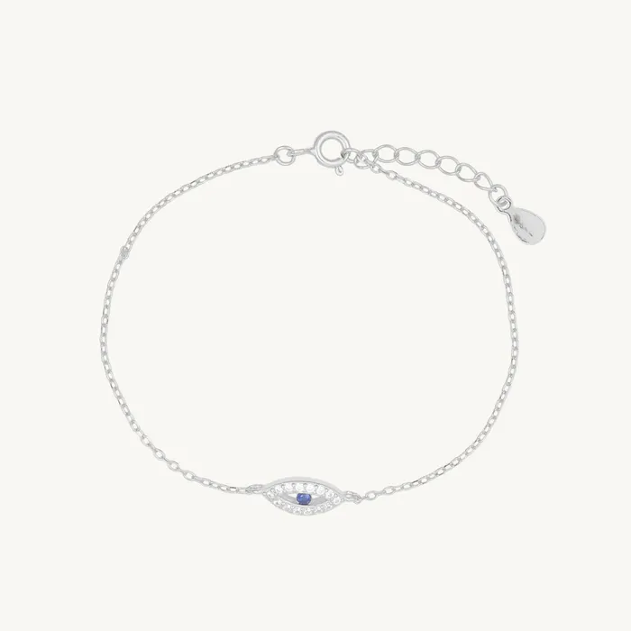Bracelets Open Evil Eve Chain Bracelet Camile Stone