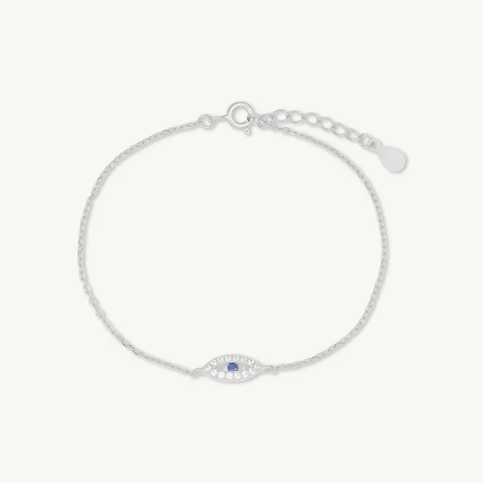 Bracelets Open Evil Eve Chain Bracelet Camile Stone