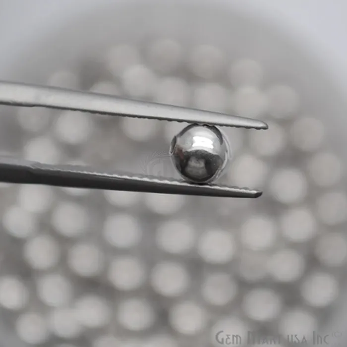 Charm Necklaces GemMartUSA 10pc Lot Ball Finding 4mm Silver Plated Round Jewelry Making Charm Charm Necklaces GemMartUSA 10pc Lot Ball Finding 4mm Silver Plated Round Jewelry Making Charm