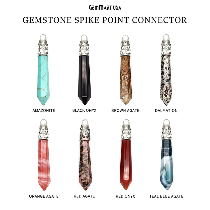 Charm Necklaces GemmartUSA Pencil Silver Plated Ornate Connector Charm 1pc