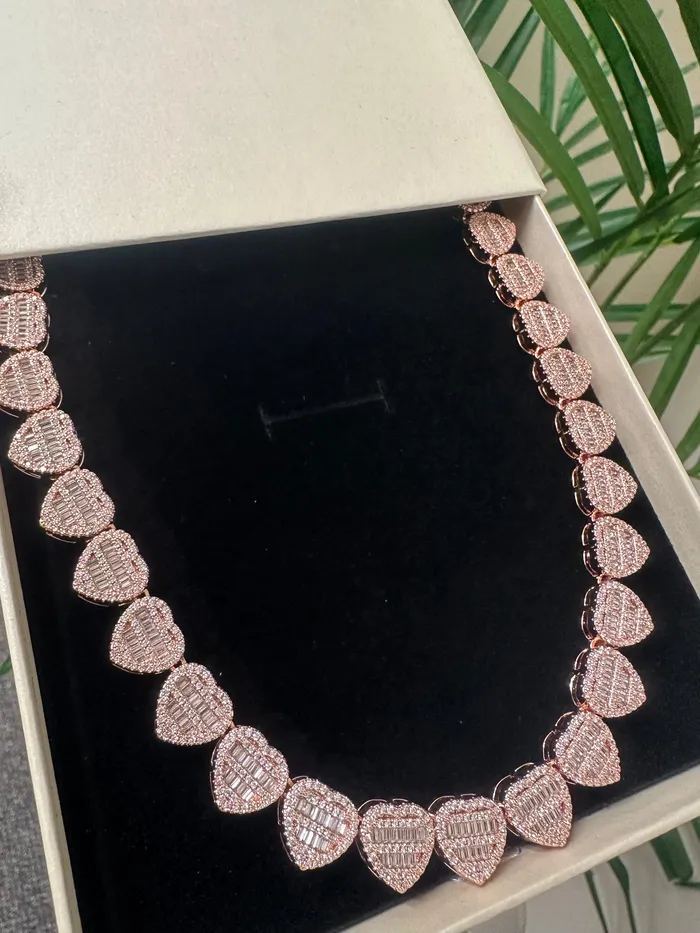 CharmBox Necklaces Crushed Heart Necklace Silver 16 18 Ships Same Day