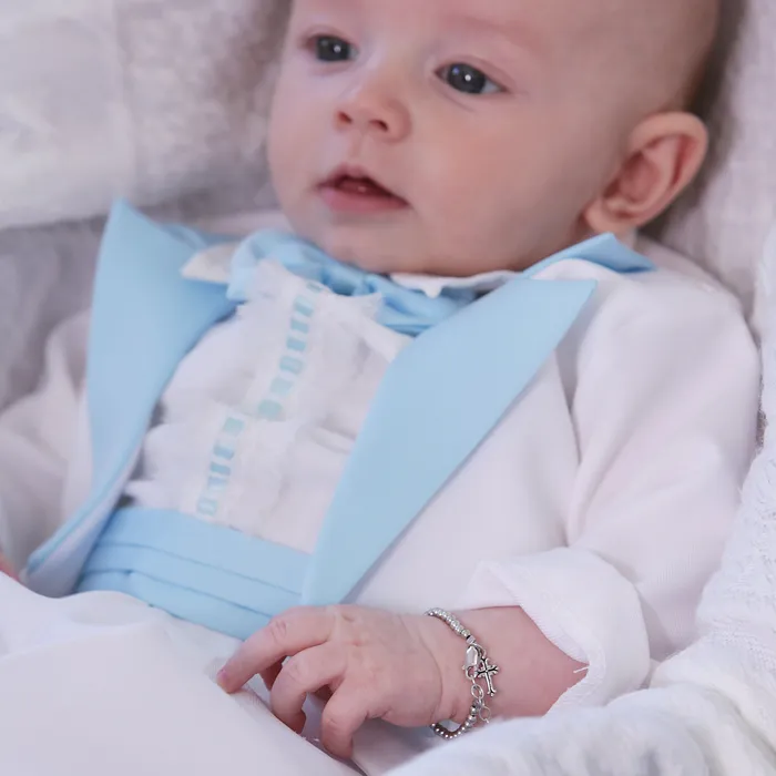 Cherished Moments Boys Blessing to Bride Sterling Silver Christening Bracelet for Baby Boy Bracelets