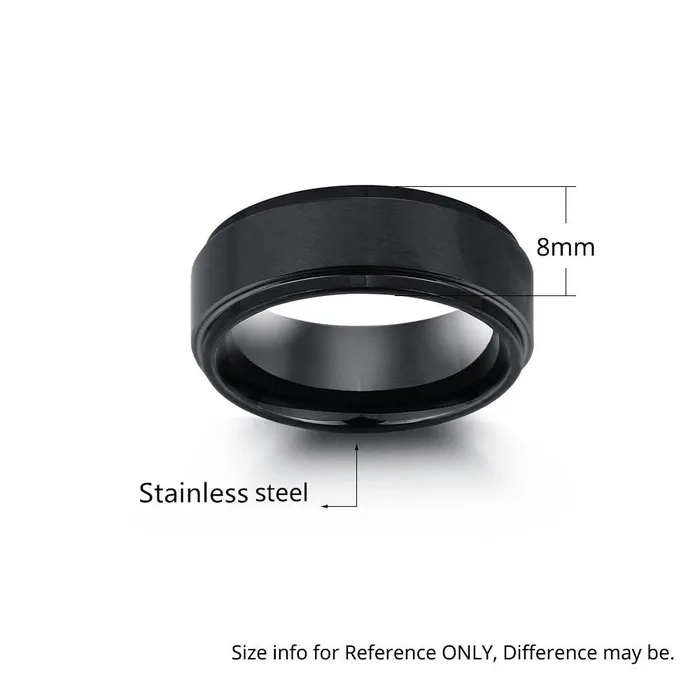 customjewelryan Rings Personalized Stainless Steel Name Engraved Ring Fashion Jewelry Gift for Men