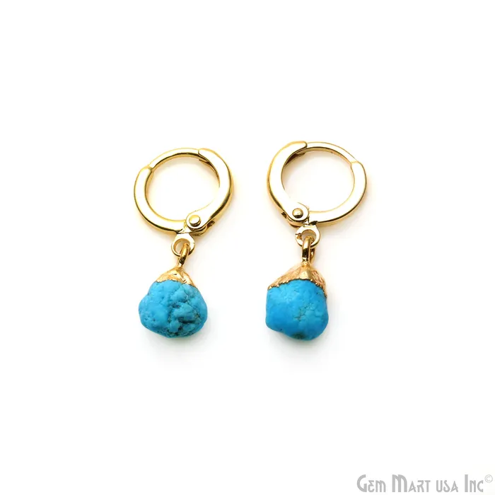 Earrings GemMartUSA Organic 24x11mm Gold Plated Lever Back Hook Earrings Earrings GemMartUSA Organic 24x11mm Gold Plated Lever Back Hook Earrings