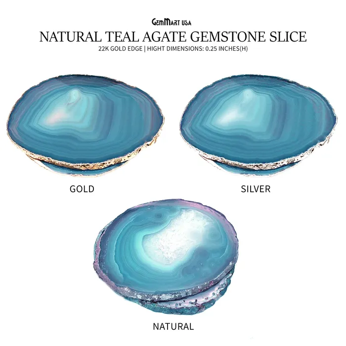 Earrings GemMartUSA Teal Natural Gemstone Coaster Agate Slice Coaster Rock Crystal Coaster OrganicSilverGold Plated Drinkware Earrings GemMartUSA Teal Natural Gemstone Coaster Agate Slice Coaster Rock Crystal Coaster OrganicSilverGold Plated Drinkware