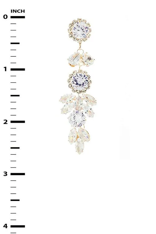 Earrings LA Jewelry Plaza CZ Mix Crystal Iconic Chandelier Earrings Earrings LA Jewelry Plaza CZ Mix Crystal Iconic Chandelier Earrings