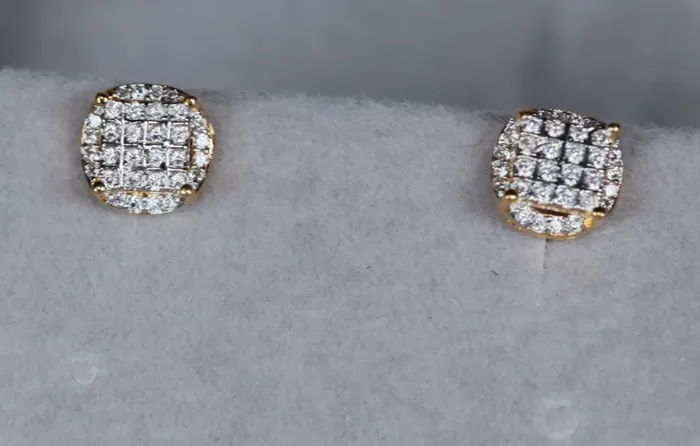 Earrings Lab Diamonds London Mens Gold Diamond Ear Studs Womens Ear Studs Iced Out Ear Studs