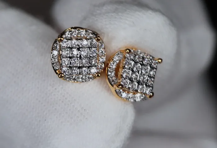 Earrings Lab Diamonds London Mens Gold Diamond Ear Studs Womens Ear Studs Iced Out Ear Studs