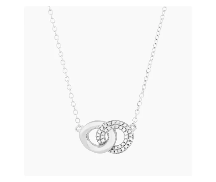 Ella Stein Necklaces Ella Stein Silver Interlocking Ring Necklace SI3081