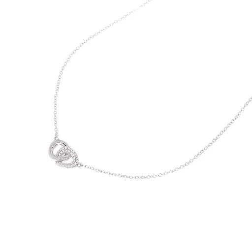 Ella Stein Necklaces Ella Stein Silver Interlocking Ring Necklace SI3081